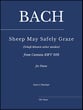 Sheep may safely graze piano sheet music cover